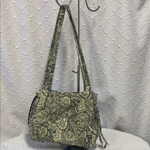 Paisley Print Shoulder Bag iPad Bible bag 3‎ compartment roomy tablet